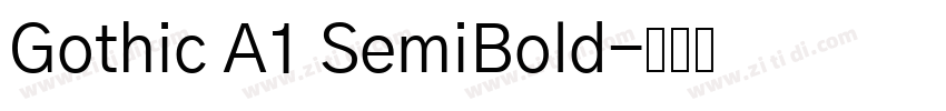 Gothic A1 SemiBold字体转换